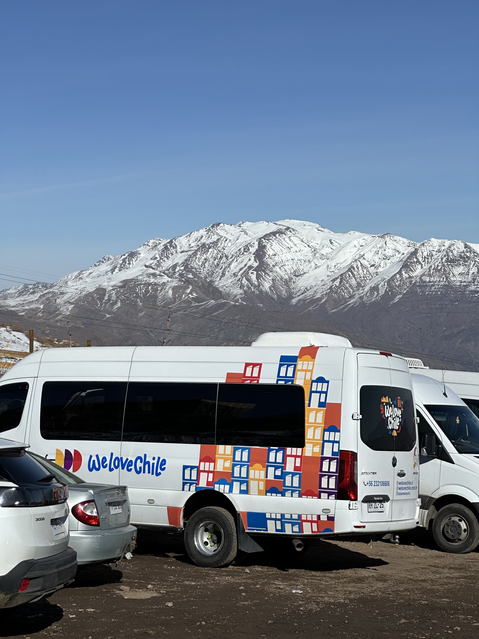 Van da We love Chile nos centros de esqui